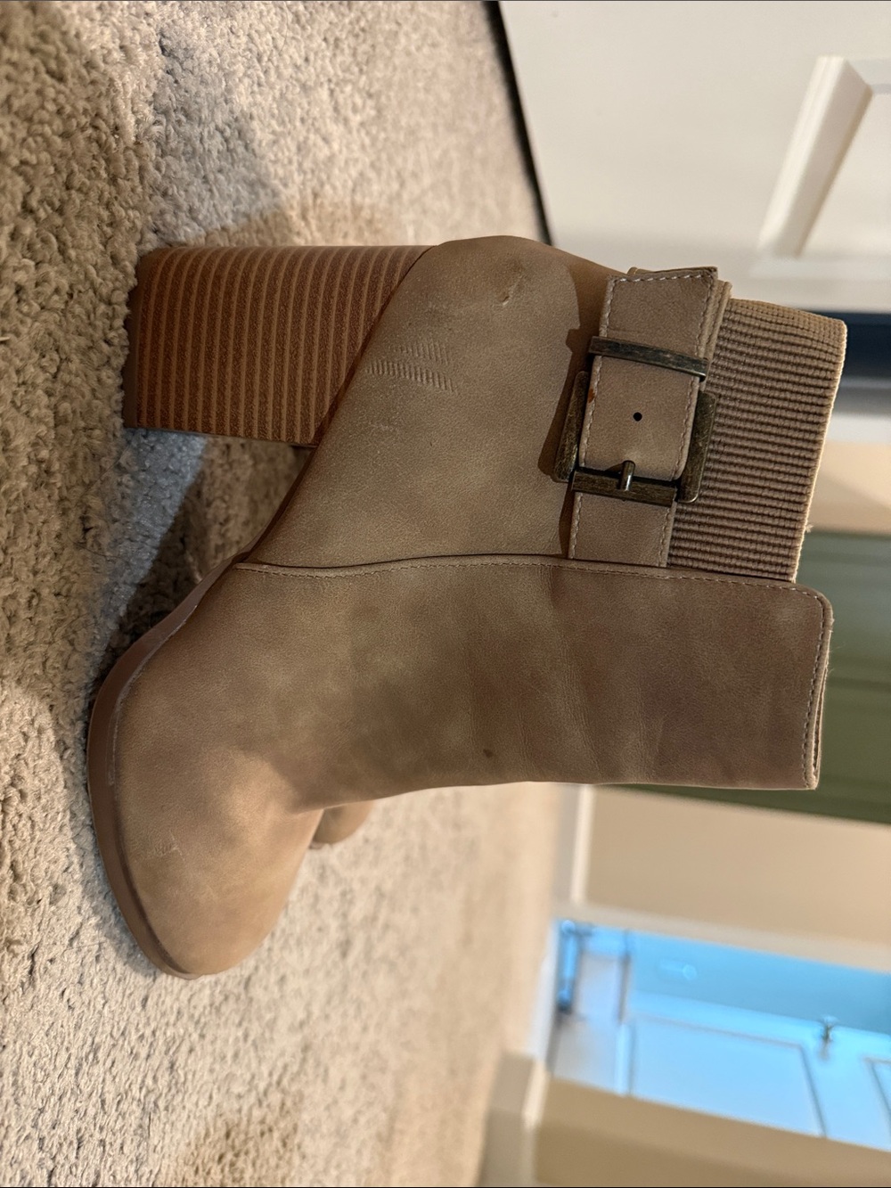 Chunky heel boot